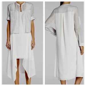 NWT BCBG MaxAzria Runway "Marine" Asymmetrical Dress, Size XS
